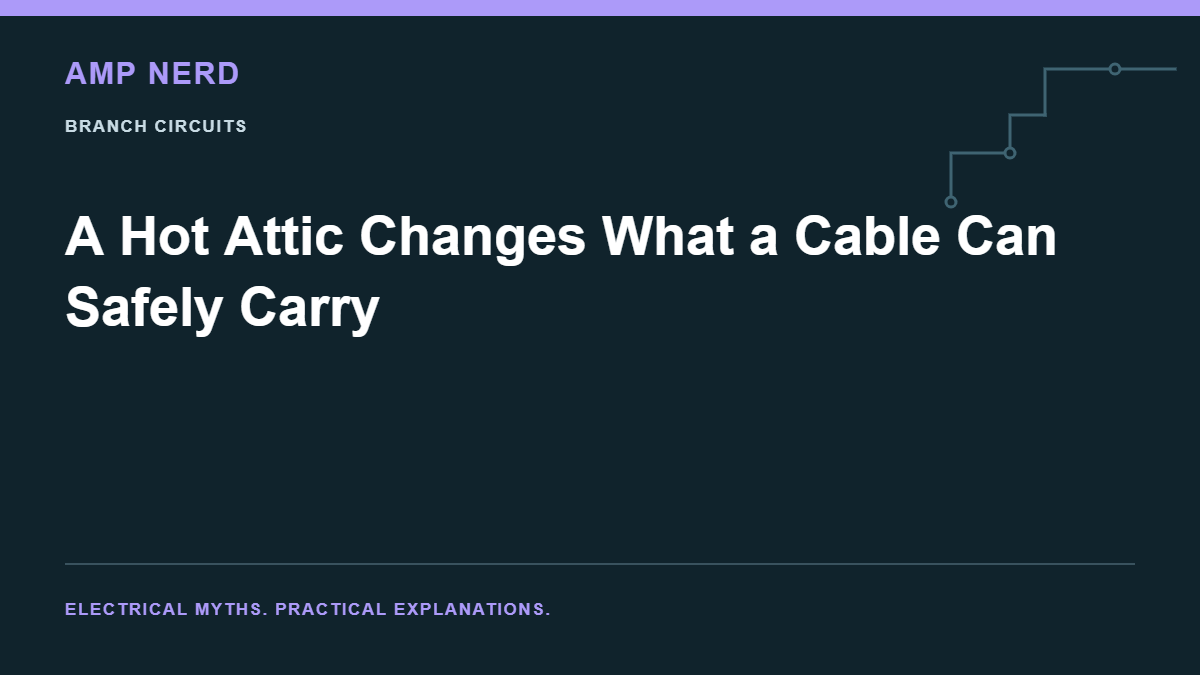 Amp Nerd article cover: A Hot Attic Changes What a Cable Can Safely Carry