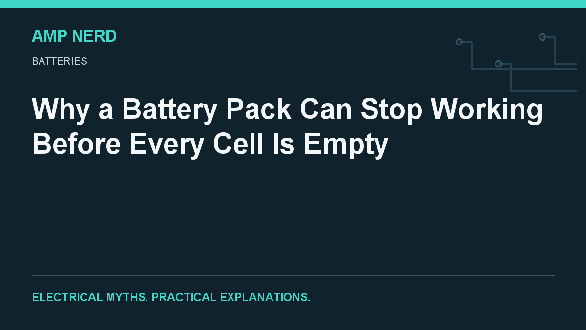 Amp Nerd cover: Battery pack weakest-cell cutoff