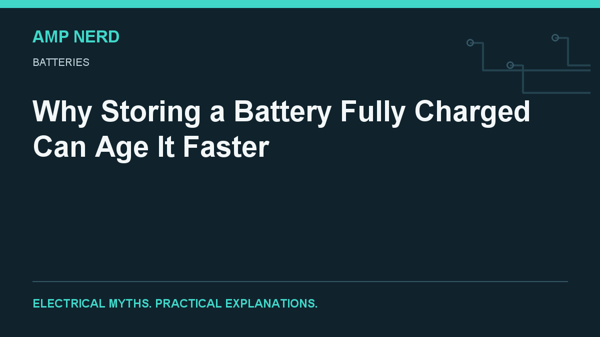 Amp Nerd cover: Lithium battery storage charge level