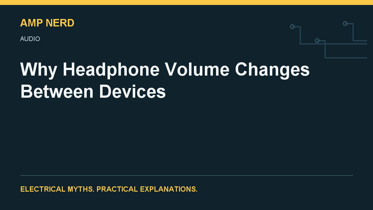 Amp Nerd article cover: headphone sensitivity impedance and source volume