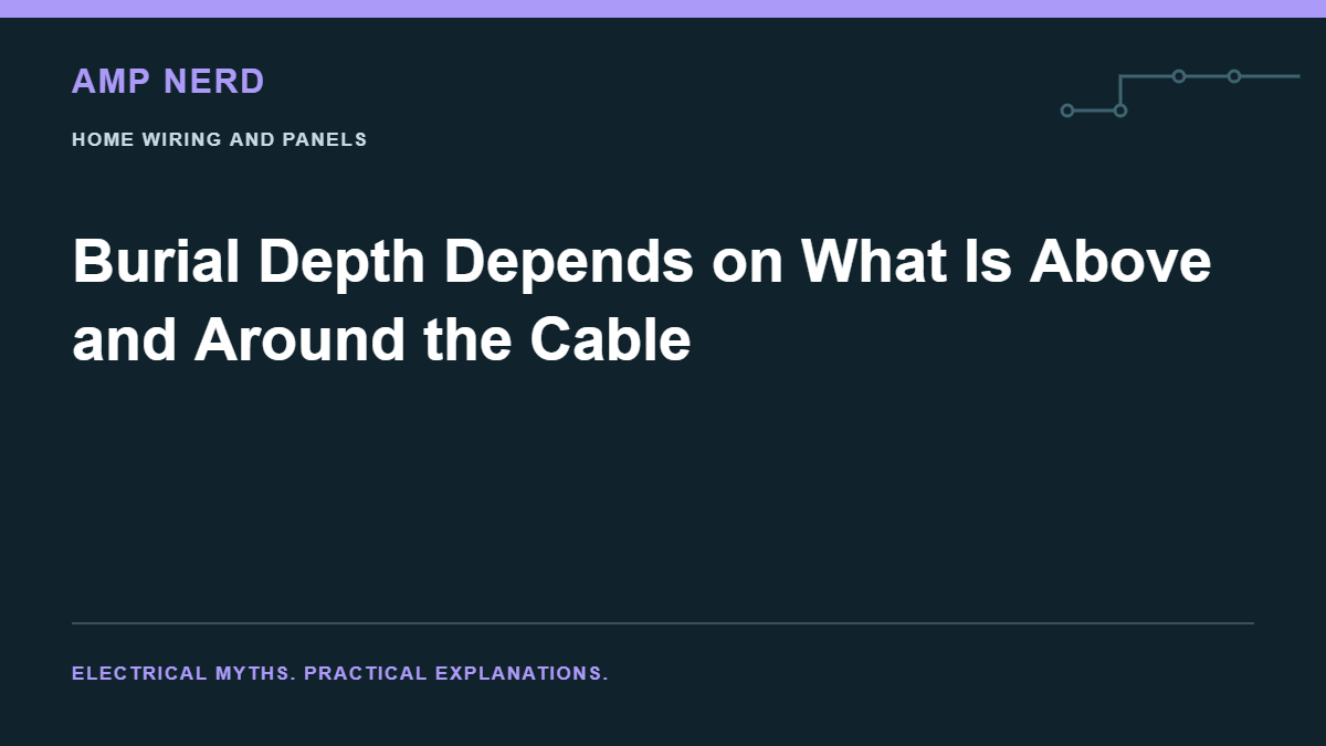 Amp Nerd article cover: Burial Depth Depends on What Is Above and Around the Cable