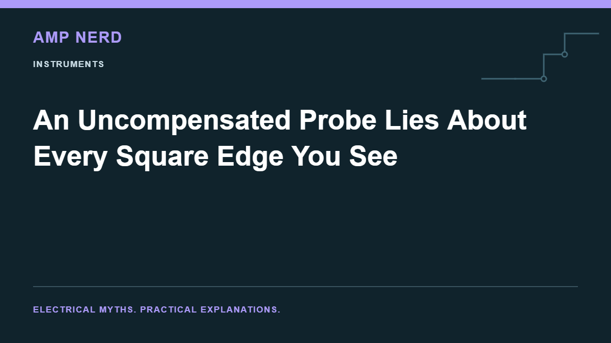 Amp Nerd article cover: An Uncompensated Probe Lies About Every Square Edge You See